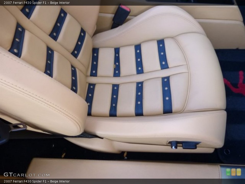 Beige Interior Front Seat for the 2007 Ferrari F430 Spider F1 #72146590