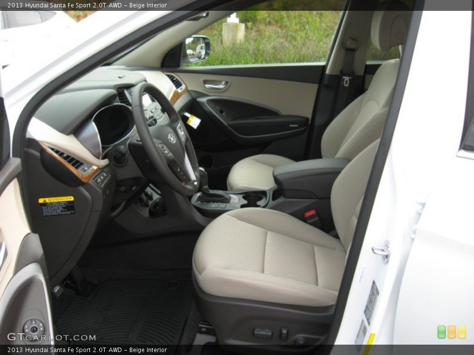 Beige Interior Photo for the 2013 Hyundai Santa Fe Sport 2.0T AWD #72147330