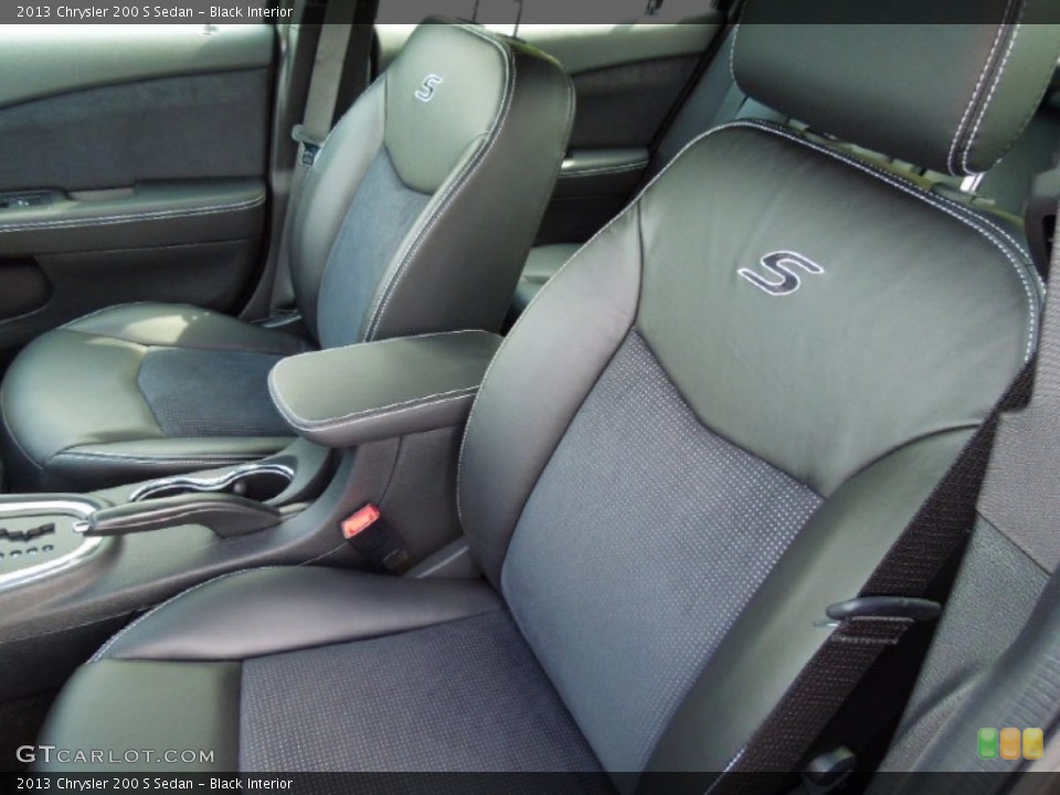 Black Interior Front Seat for the 2013 Chrysler 200 S Sedan #72147351