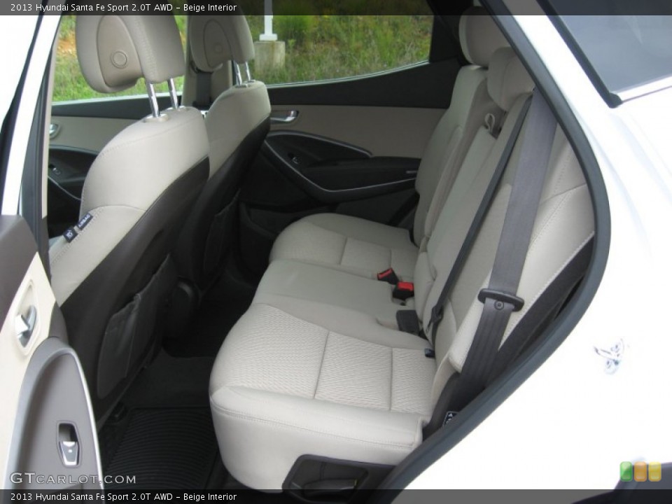 Beige Interior Rear Seat for the 2013 Hyundai Santa Fe Sport 2.0T AWD #72147378