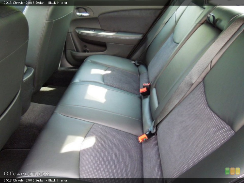 Black Interior Rear Seat for the 2013 Chrysler 200 S Sedan #72147499