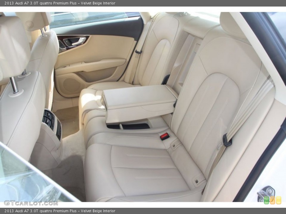 Velvet Beige Interior Rear Seat for the 2013 Audi A7 3.0T quattro Premium Plus #72147602