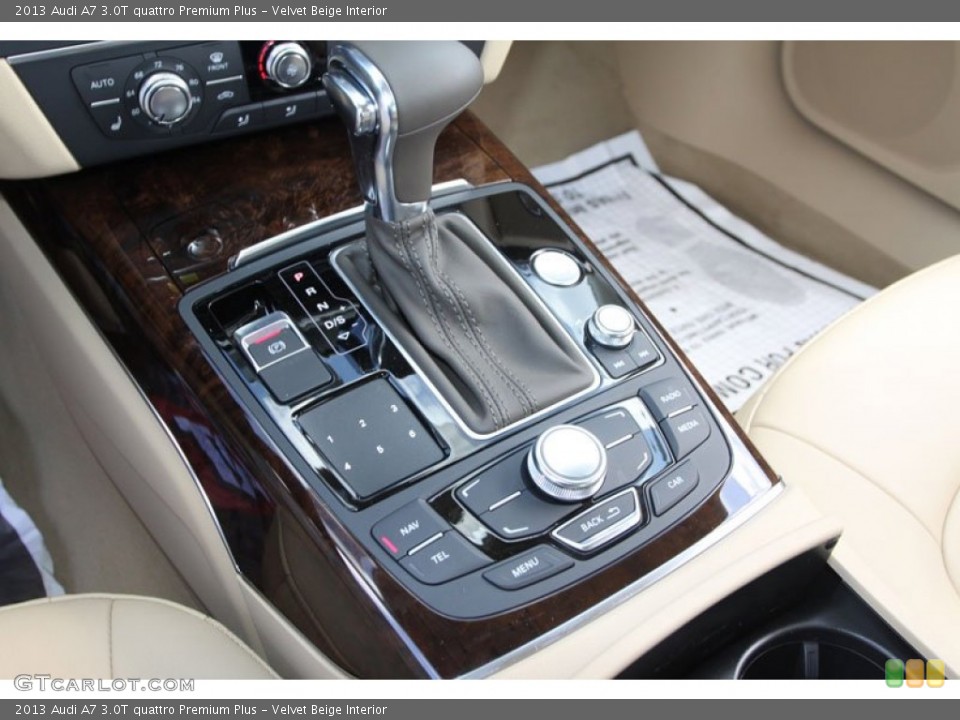 Velvet Beige Interior Controls for the 2013 Audi A7 3.0T quattro Premium Plus #72147682