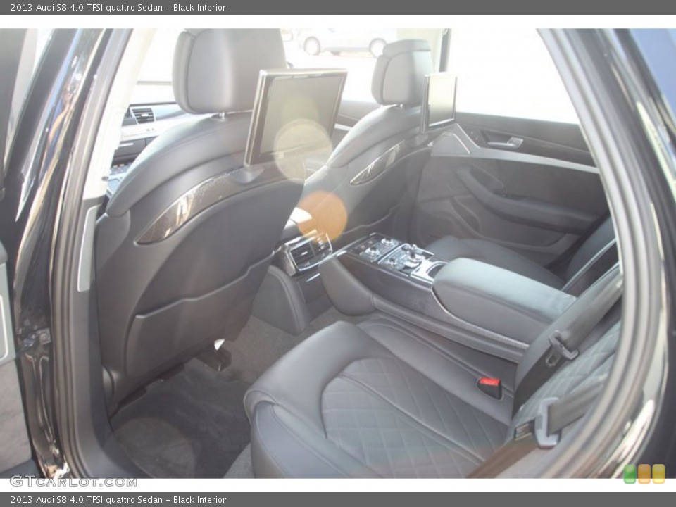Black Interior Rear Seat for the 2013 Audi S8 4.0 TFSI quattro Sedan #72148107