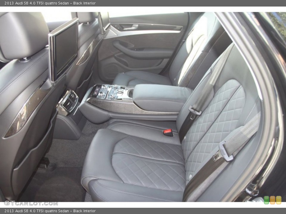 Black Interior Rear Seat for the 2013 Audi S8 4.0 TFSI quattro Sedan #72148128