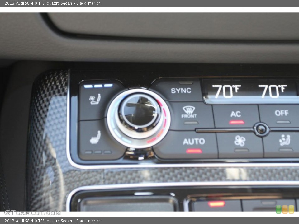Black Interior Controls for the 2013 Audi S8 4.0 TFSI quattro Sedan #72148362