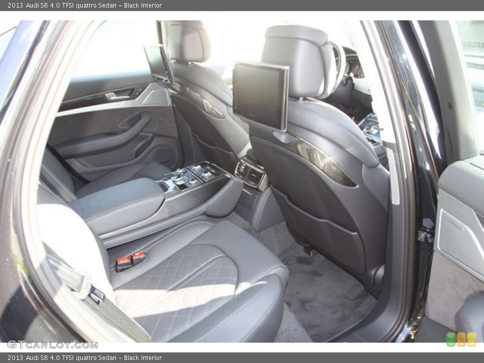 Black Interior Rear Seat for the 2013 Audi S8 4.0 TFSI quattro Sedan #72148446