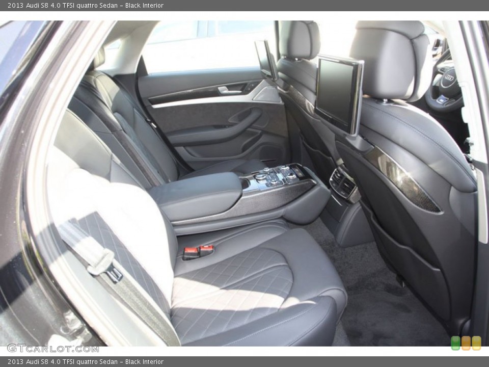 Black Interior Rear Seat for the 2013 Audi S8 4.0 TFSI quattro Sedan #72148458