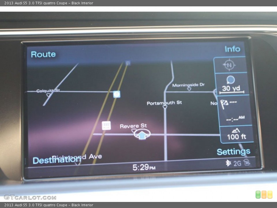 Black Interior Navigation for the 2013 Audi S5 3.0 TFSI quattro Coupe #72148768