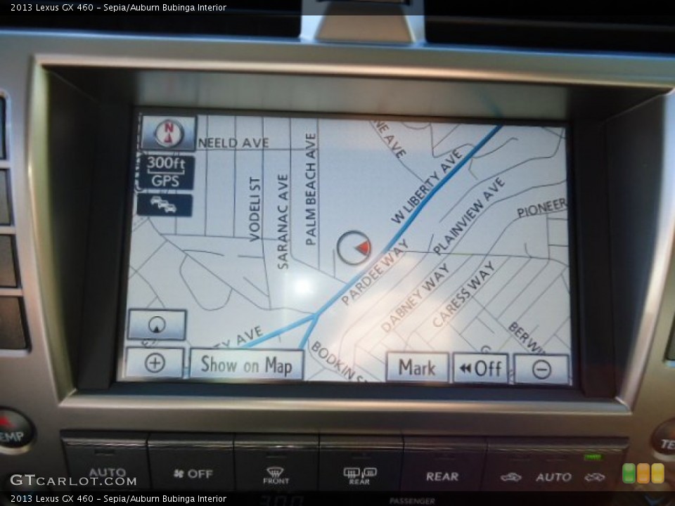 Sepia/Auburn Bubinga Interior Navigation for the 2013 Lexus GX 460 #72148857