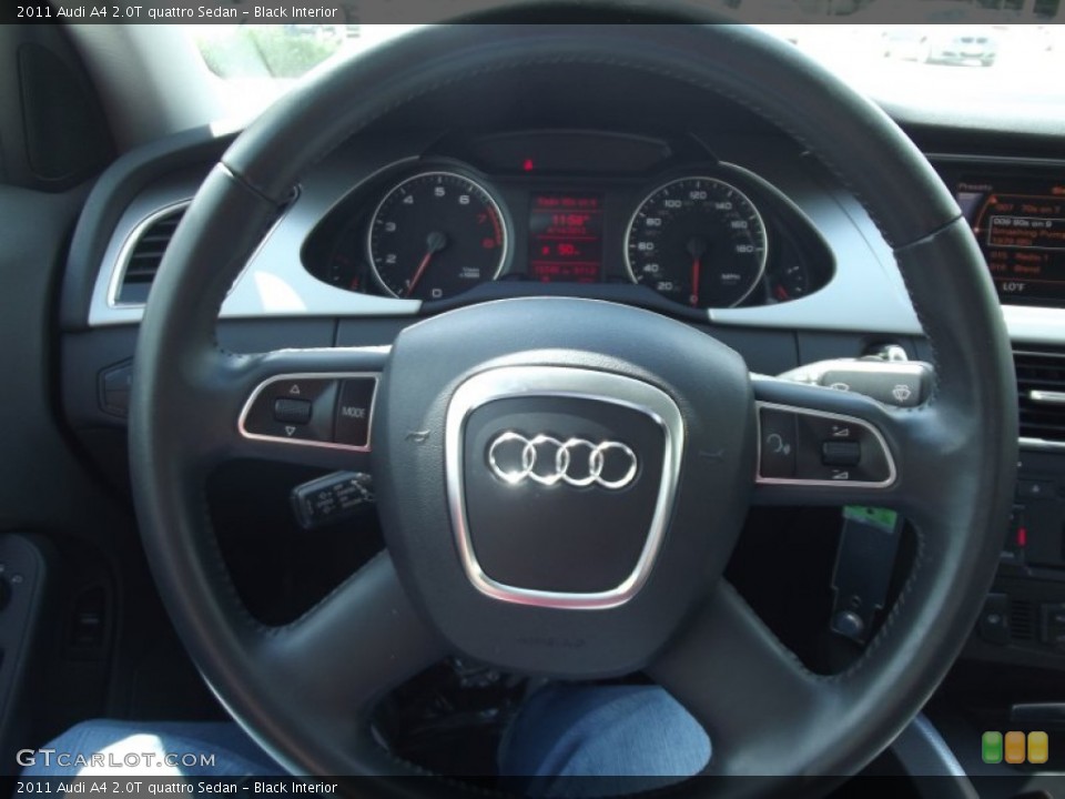 Black Interior Steering Wheel for the 2011 Audi A4 2.0T quattro Sedan #72152511