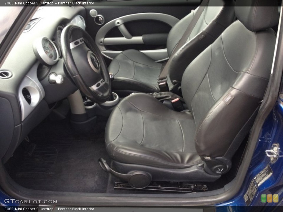 Panther Black Interior Front Seat for the 2003 Mini Cooper S Hardtop #72153612