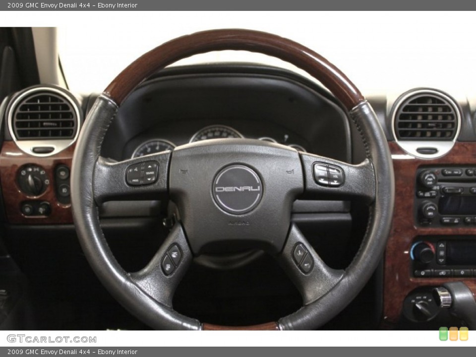 Ebony Interior Steering Wheel for the 2009 GMC Envoy Denali 4x4 #72153731