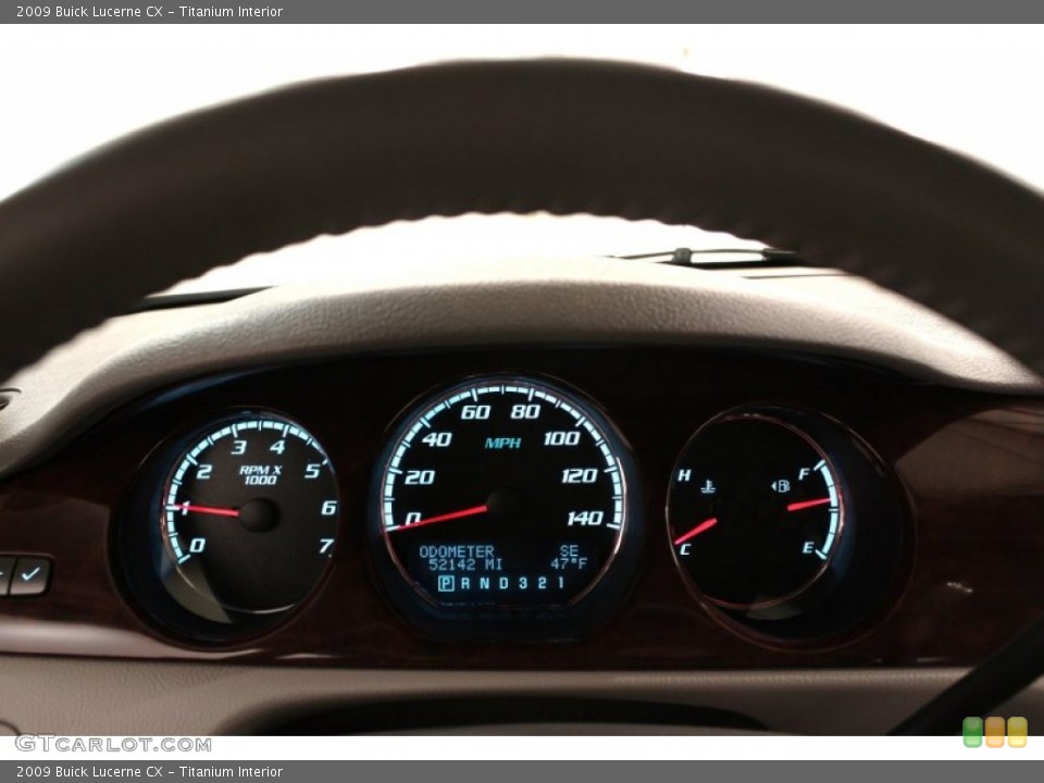 Titanium Interior Gauges for the 2009 Buick Lucerne CX #72154468