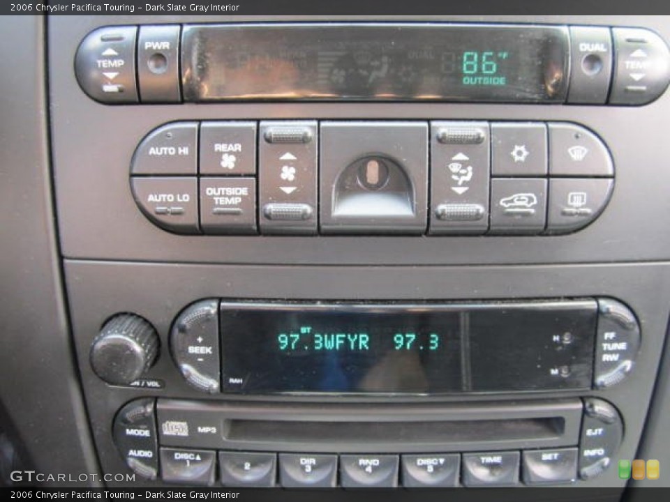 Dark Slate Gray Interior Controls for the 2006 Chrysler Pacifica Touring #72154762