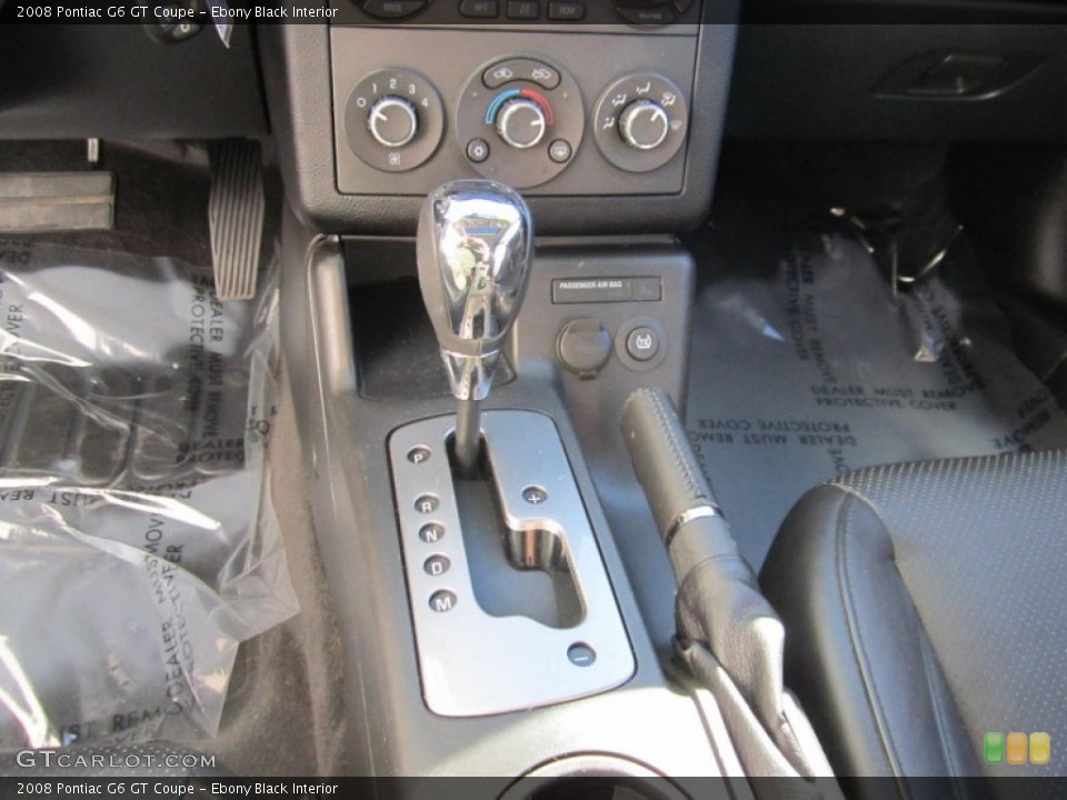 Ebony Black Interior Transmission for the 2008 Pontiac G6 GT Coupe #72155022