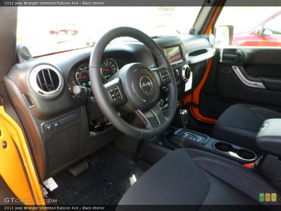 Black Interior Photo for the 2013 Jeep Wrangler Unlimited Rubicon 4x4 #72162975