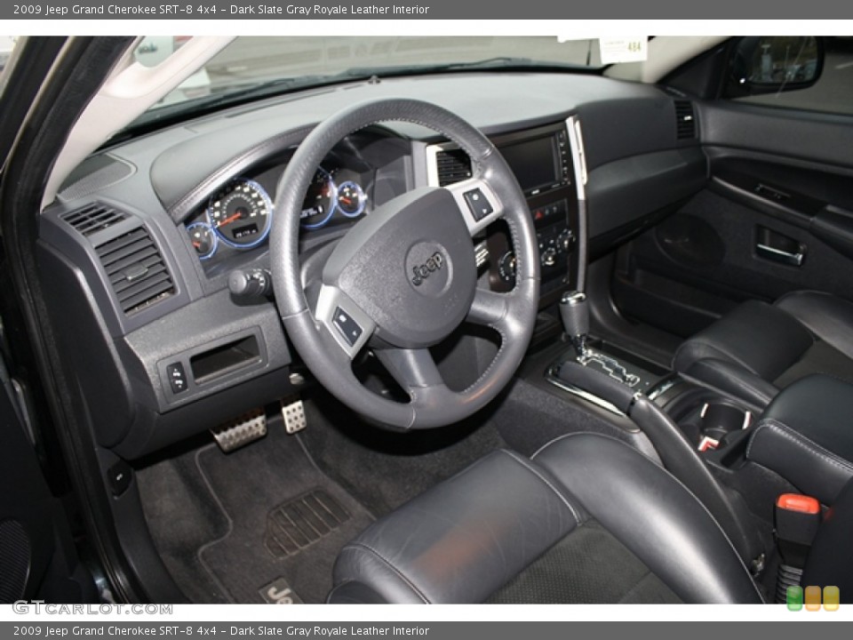 Dark Slate Gray Royale Leather Interior Photo for the 2009 Jeep Grand Cherokee SRT-8 4x4 #72164106