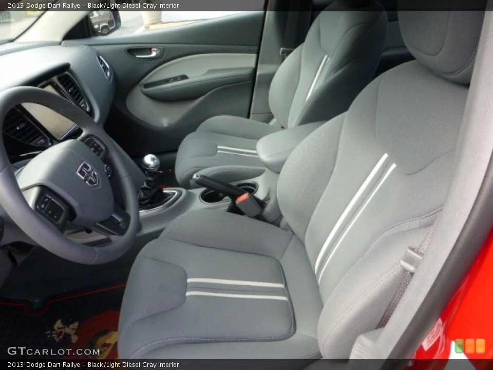 Black/Light Diesel Gray Interior Photo for the 2013 Dodge Dart Rallye #72165107