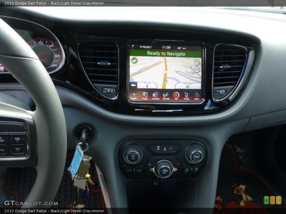 Black/Light Diesel Gray Interior Controls for the 2013 Dodge Dart Rallye #72165306