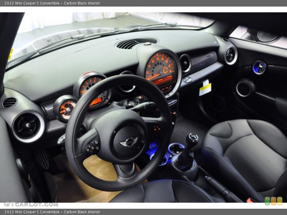 Carbon Black Interior Photo for the 2013 Mini Cooper S Convertible #72165447