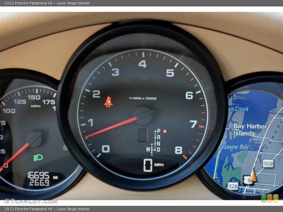 Luxor Beige Interior Gauges for the 2011 Porsche Panamera V6 #72170933