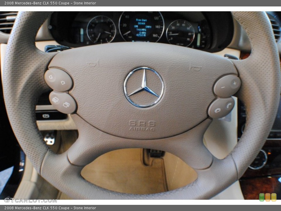 Stone Interior Steering Wheel for the 2008 Mercedes-Benz CLK 550 Coupe #72175191