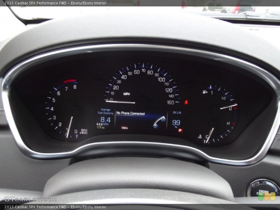 Ebony/Ebony Interior Gauges for the 2013 Cadillac SRX Performance FWD #72175968