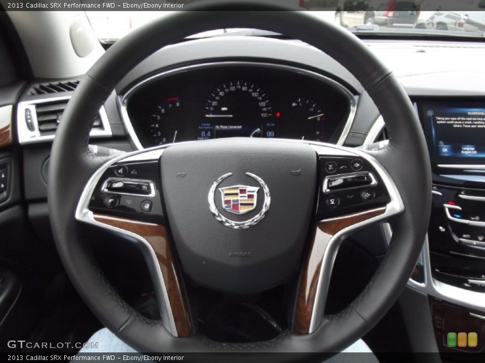 Ebony/Ebony Interior Steering Wheel for the 2013 Cadillac SRX Performance FWD #72175998