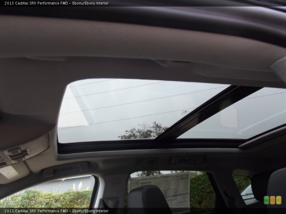 Ebony/Ebony Interior Sunroof for the 2013 Cadillac SRX Performance FWD #72176088