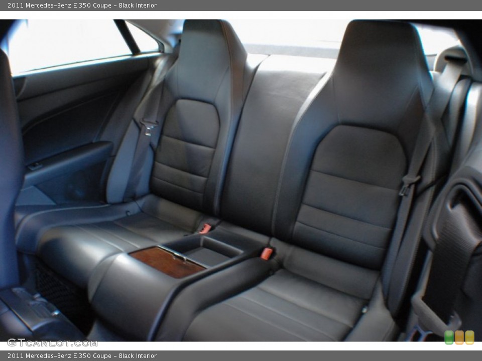 Black Interior Rear Seat for the 2011 Mercedes-Benz E 350 Coupe #72176673