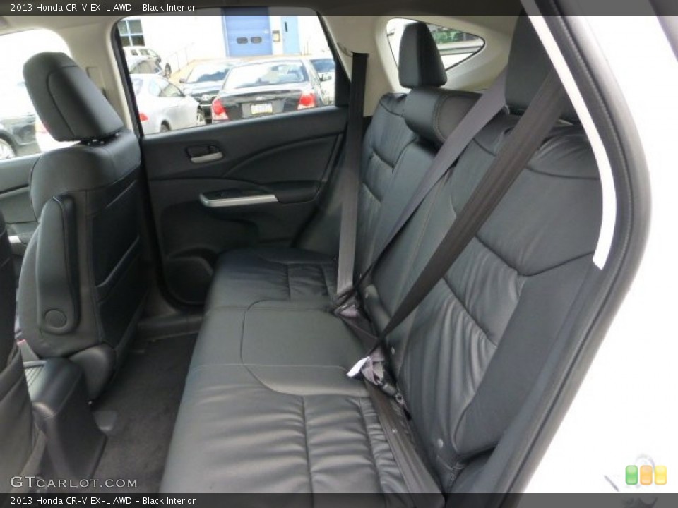 Black Interior Rear Seat for the 2013 Honda CR-V EX-L AWD #72180621