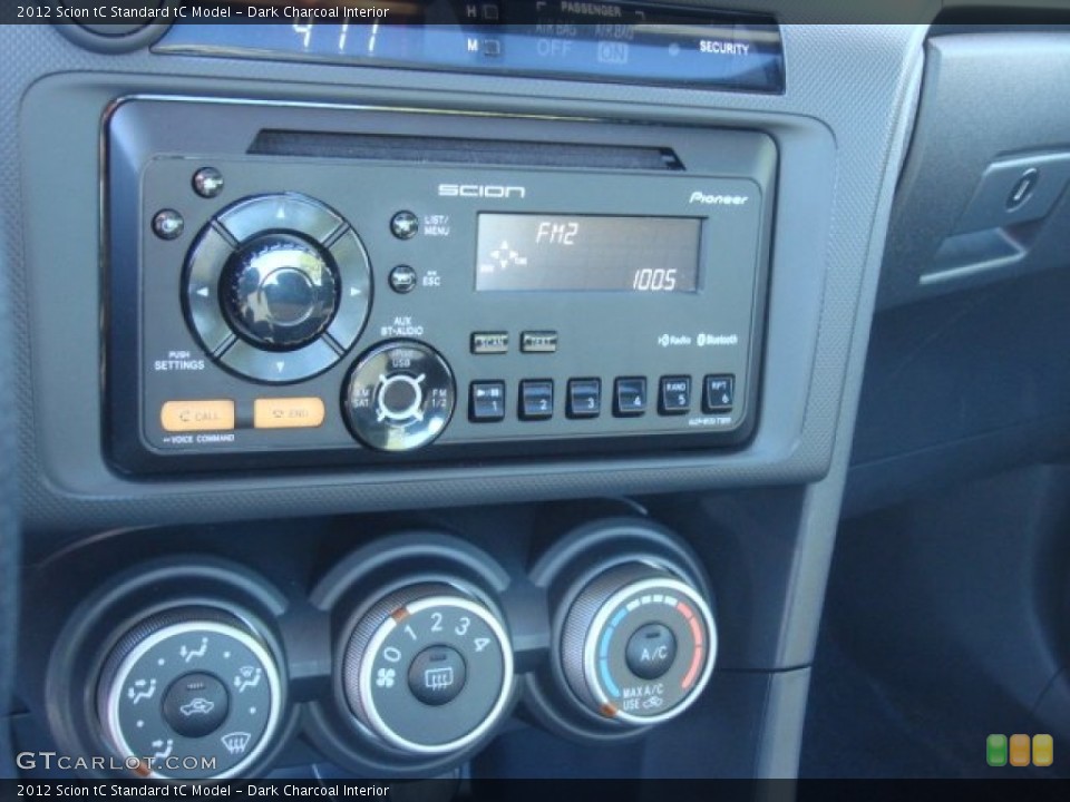 Dark Charcoal Interior Controls for the 2012 Scion tC  #72184629