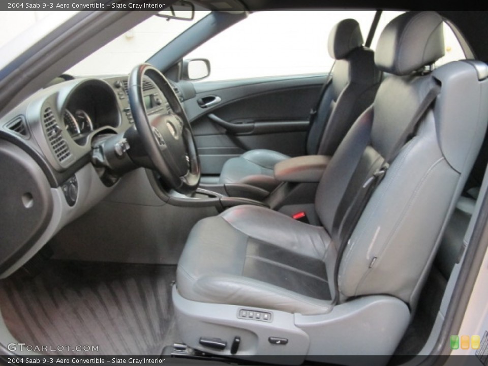 Slate Gray Interior Photo for the 2004 Saab 9-3 Aero Convertible #72186888