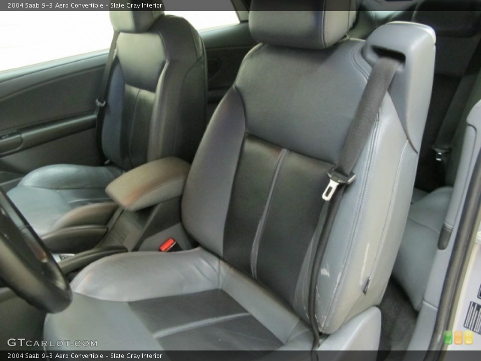 Slate Gray Interior Photo for the 2004 Saab 9-3 Aero Convertible #72186903