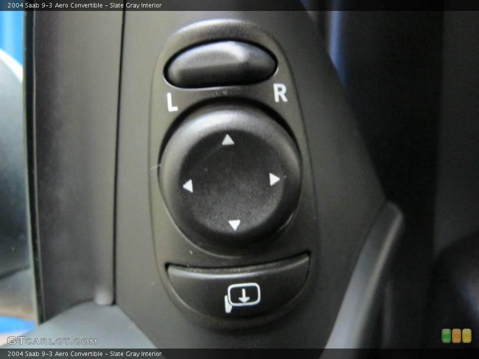 Slate Gray Interior Controls for the 2004 Saab 9-3 Aero Convertible #72187212