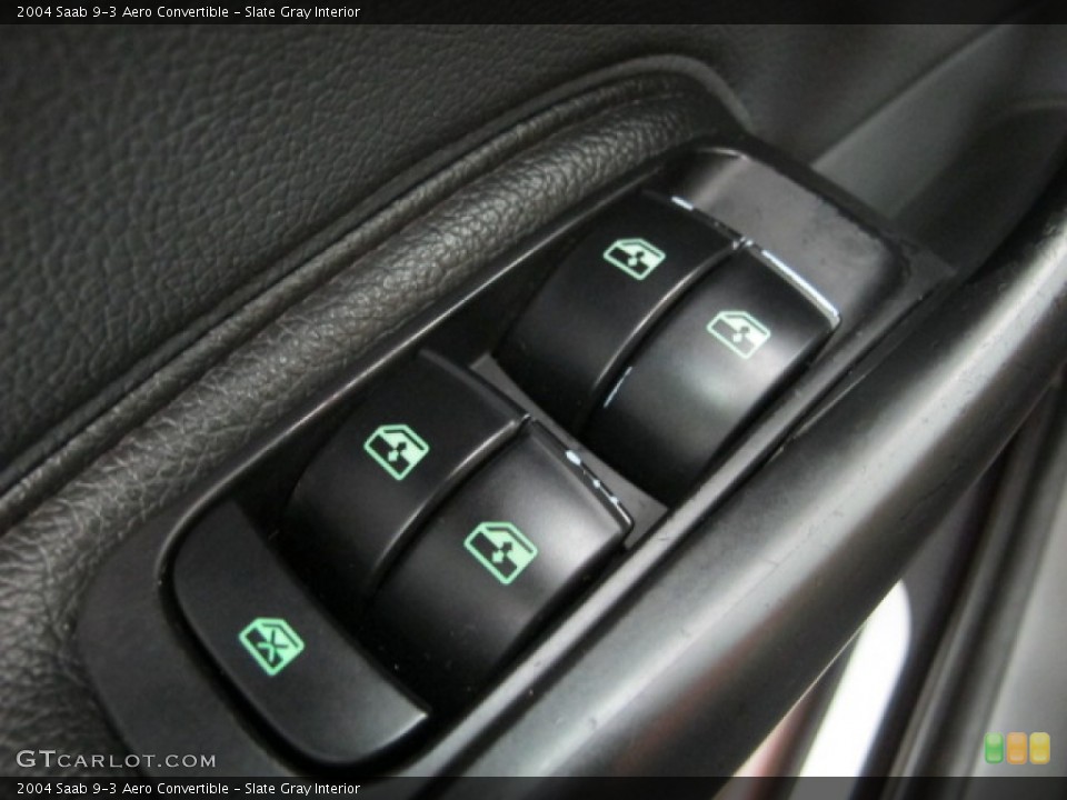 Slate Gray Interior Controls for the 2004 Saab 9-3 Aero Convertible #72187233
