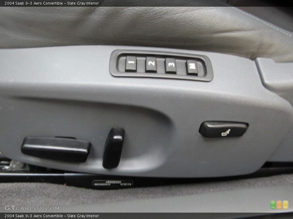 Slate Gray Interior Controls for the 2004 Saab 9-3 Aero Convertible #72187272
