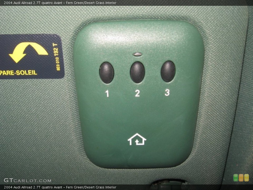 Fern Green/Desert Grass Interior Controls for the 2004 Audi Allroad 2.7T quattro Avant #72187659