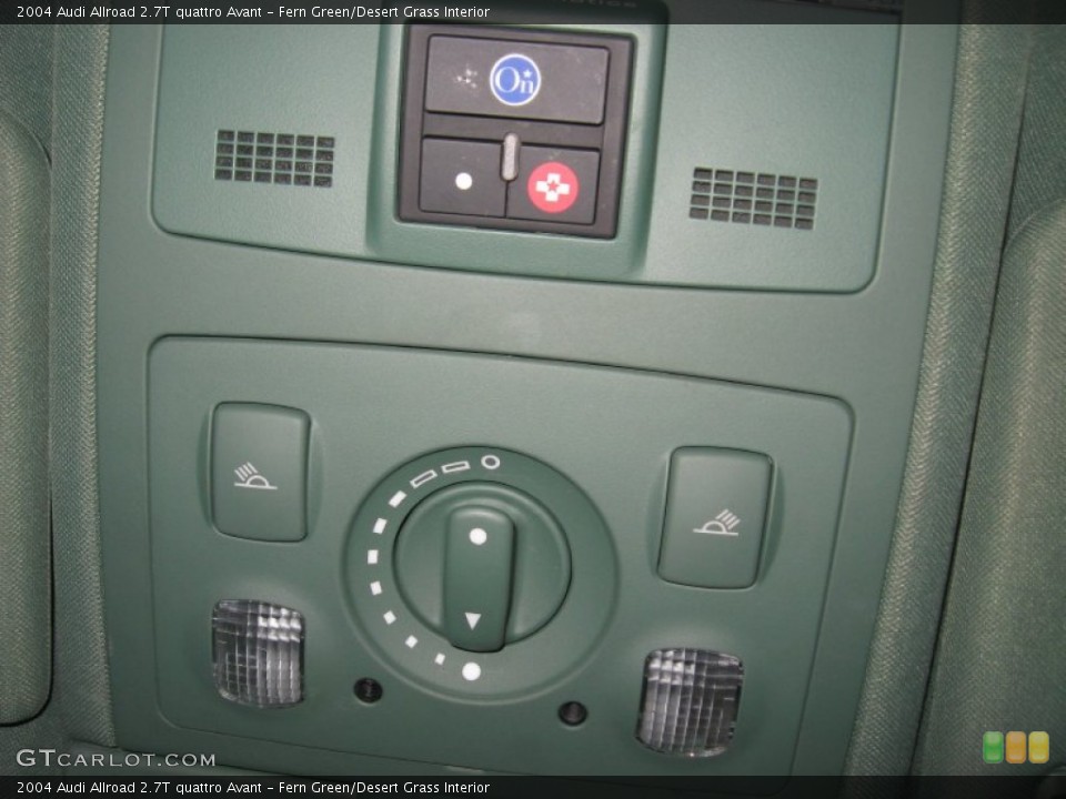 Fern Green/Desert Grass Interior Controls for the 2004 Audi Allroad 2.7T quattro Avant #72187680