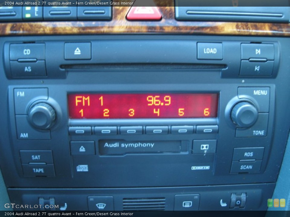 Fern Green/Desert Grass Interior Audio System for the 2004 Audi Allroad 2.7T quattro Avant #72187736