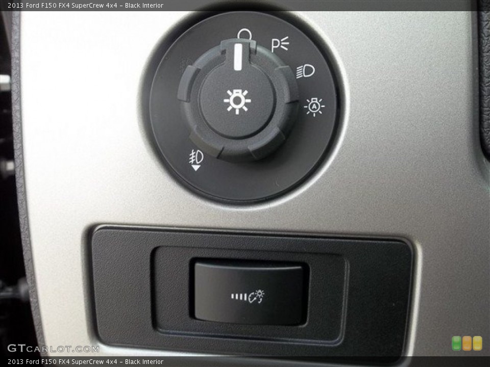 Black Interior Controls for the 2013 Ford F150 FX4 SuperCrew 4x4 #72192788