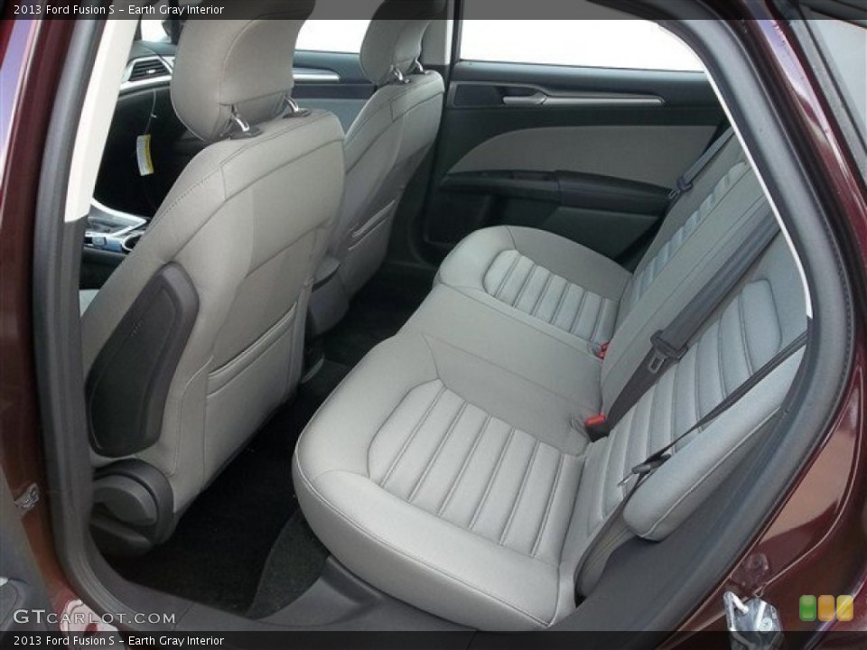 Earth Gray Interior Rear Seat for the 2013 Ford Fusion S #72197016