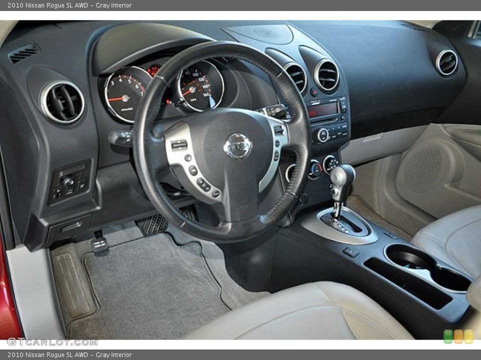 Gray Interior Prime Interior for the 2010 Nissan Rogue SL AWD #72199980