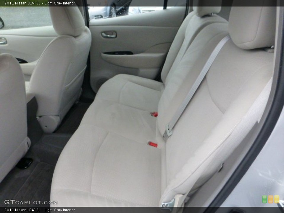 Light Gray Interior Rear Seat for the 2011 Nissan LEAF SL #72205058