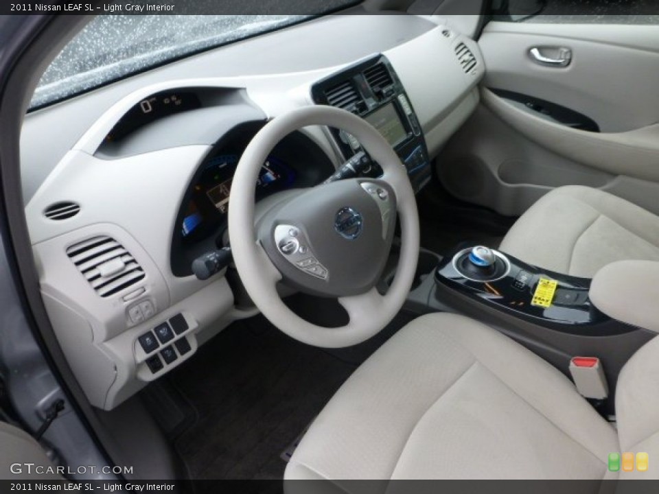 Light Gray Interior Prime Interior for the 2011 Nissan LEAF SL #72205136