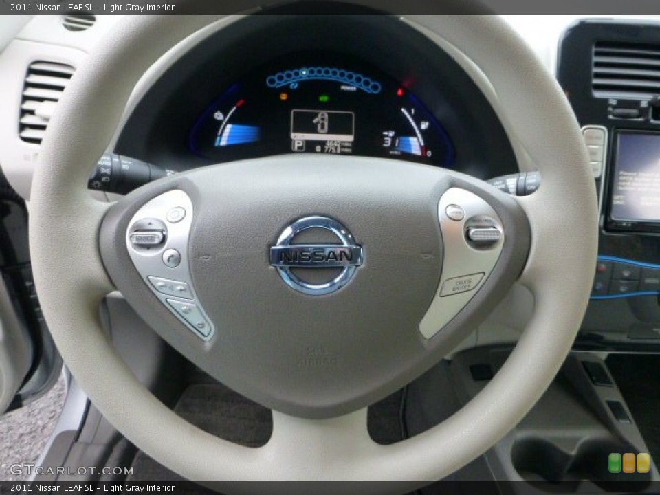 Light Gray Interior Steering Wheel for the 2011 Nissan LEAF SL #72205157