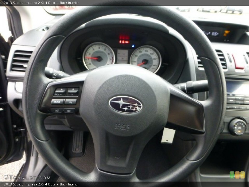 Black Interior Steering Wheel for the 2013 Subaru Impreza 2.0i 4 Door #72206030