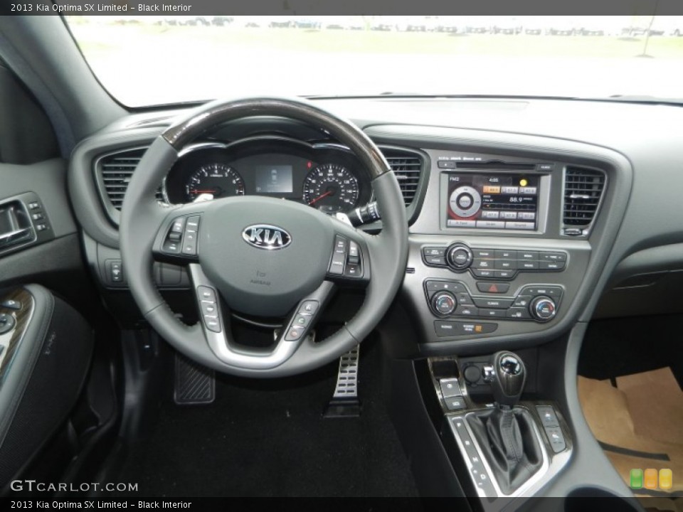 Black Interior Dashboard for the 2013 Kia Optima SX Limited #72207976