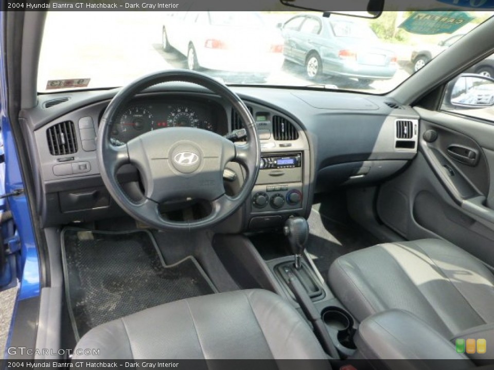 Dark Gray Interior Prime Interior for the 2004 Hyundai Elantra GT Hatchback #72209589